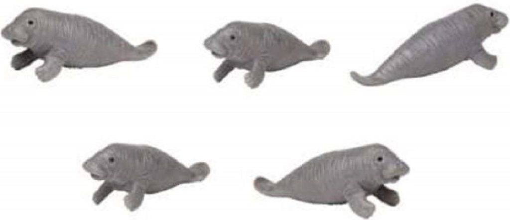 Safari Ltd. - 348122 - Good Luck Minis - Glücksminis - Seekühe 5 Stück, ca. 3,5cm