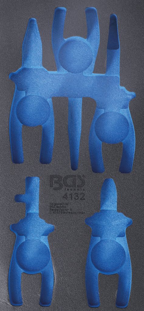 BGS 4132-1 Werkstattwageneinlage 1/3, leer, für Ar t. 4132