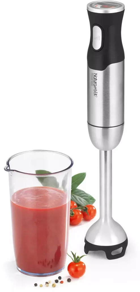 Mixeur Plongeant Multifonction 1000W Naturamix Inox avec 6 Embouts