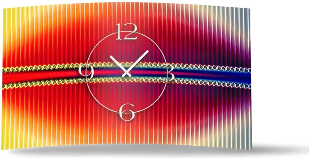 Orologio da parete di design colorato Psychodelic Orologio da parete moderno di design silenzioso senza ticchettio dixtime 3D-0226