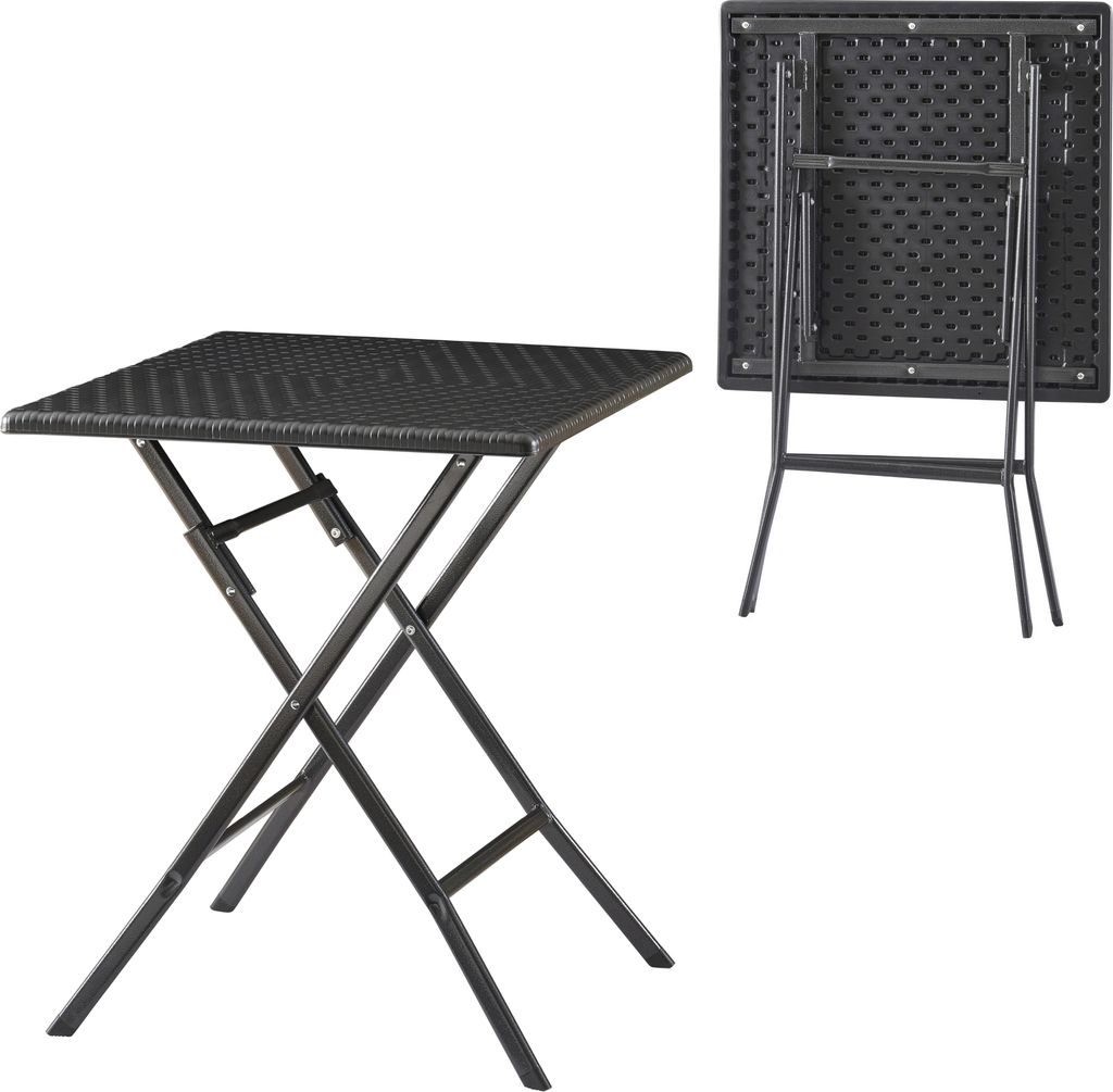 Klapptisch ‘Mark’ quadratisch 61,5 x 61,5 x 73 cm Produktbild 