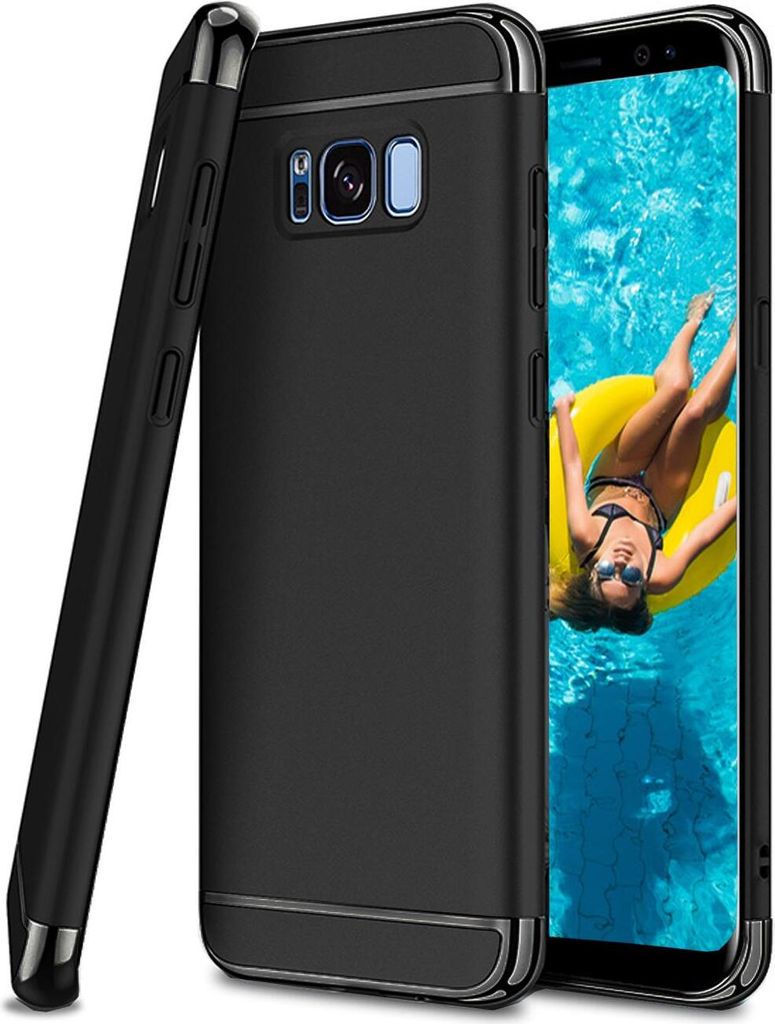 Conie Hard Case Schutzhülle für Samsung Galaxy J5 2017 J530 Kunststoff Cover Hülle matt in Diamantschwarz