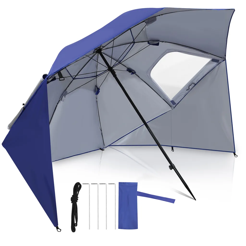 Ombrellone da Terrazza Stile Hawaii Ø 210 cm: Design Tropicale e UV 50+