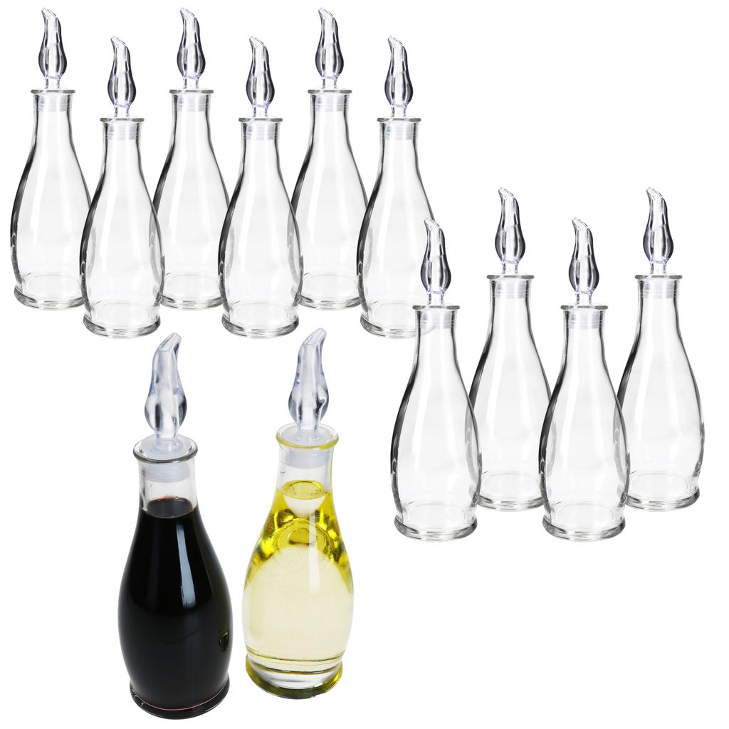 12er Set OLLI Essig- & Öl-Flaschen 300ml Dressing-Spender Produktbild 