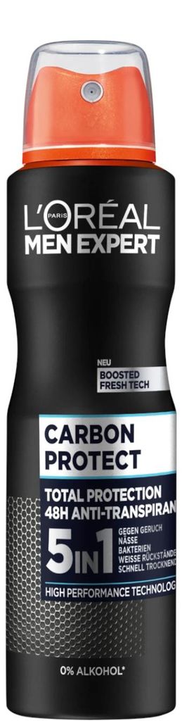 LOreal Men Expert deo spray al carbonio in bomboletta 150ml Immagine del prodotto 