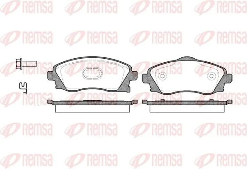Plaquettes de frein sans sifflement pour Opel Meriva OE 09200108