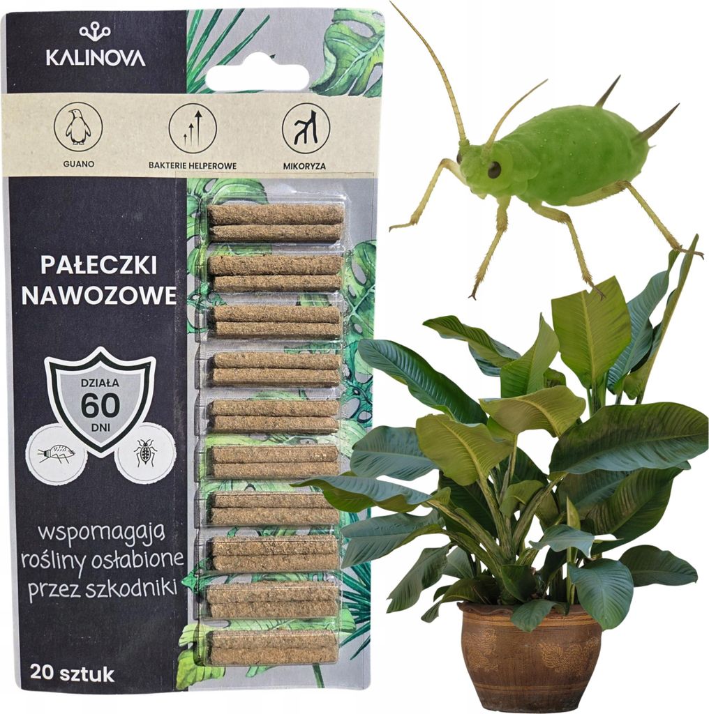 Düngestäbchen für Pflanzen - 20 Stück - Natürliche Produktbild 