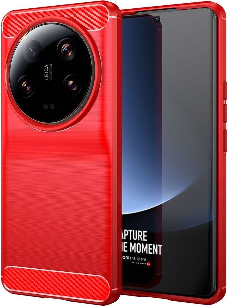König Design Hülle kompatibel mit Kunststoff Soft Handyhülle - Handy Case Rot