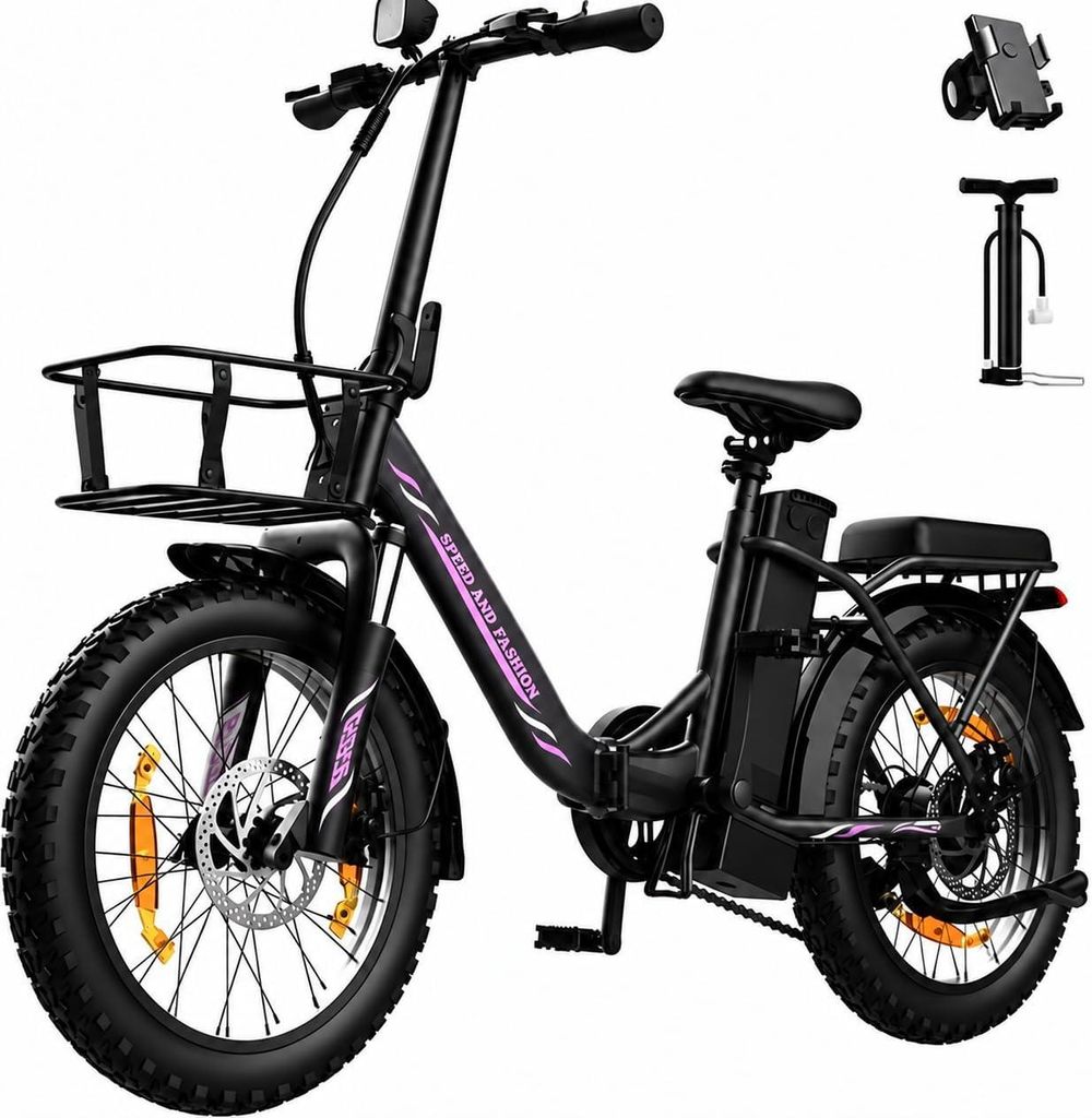 Runetic E Bike, E-Bike Klapprad mit 36V 13Ah Akku bis zu Produktbild 