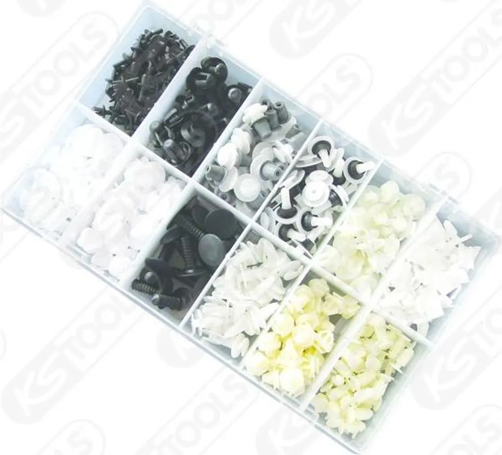 Coffret KS TOOLS 420.0650 de 345 clips de fixation pour automobile PSA