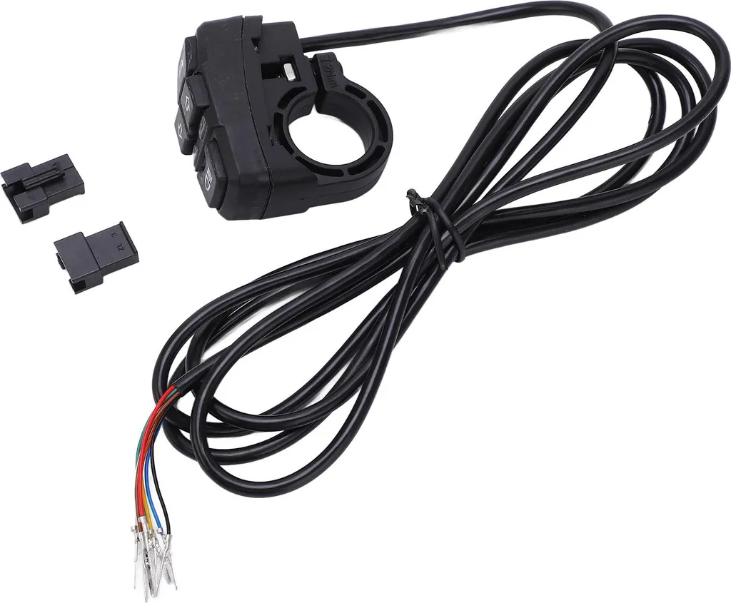 Interruttore di Sicurezza 3 in 1: Frecce, Clacson e Luci per E-Bike