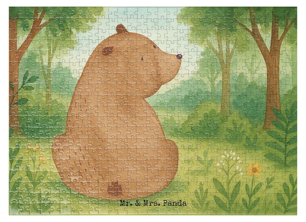 Mr. & Mrs. Panda Puzzle Bär Schulterblick Design 551 Teile - Weiß - Geschenk, 1000, 2000, 500, Teddy, 300, Bären, Motivation, Selbstachtung, Wei...