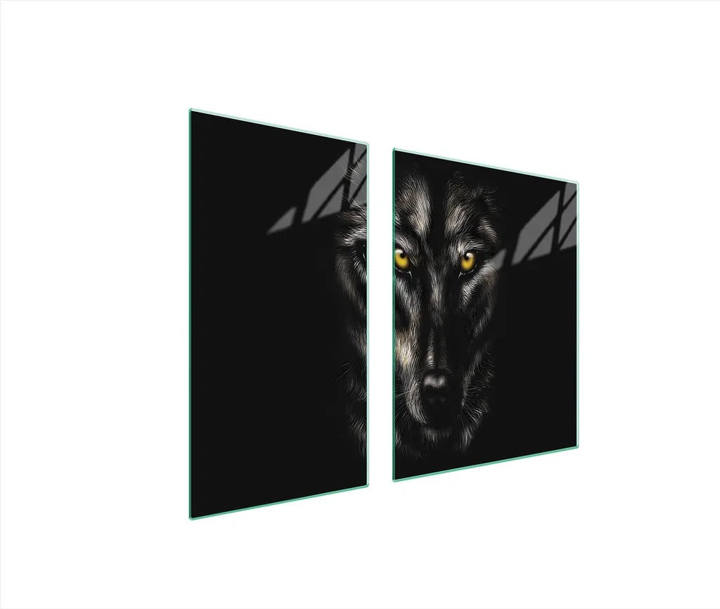 Copri Piano Cottura 90x52 Ceramica Vetro Nero Wolf | Design e Funzione