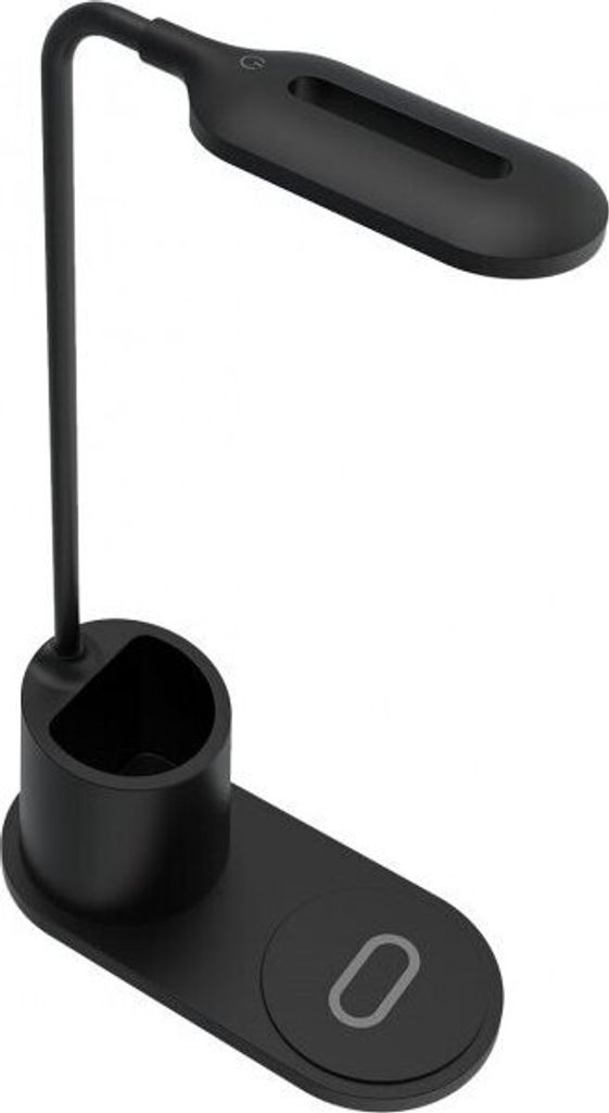 Rebeltec Schreibtischlampe mit induktivem Ladegerät W600 10W High Speed Schwarz