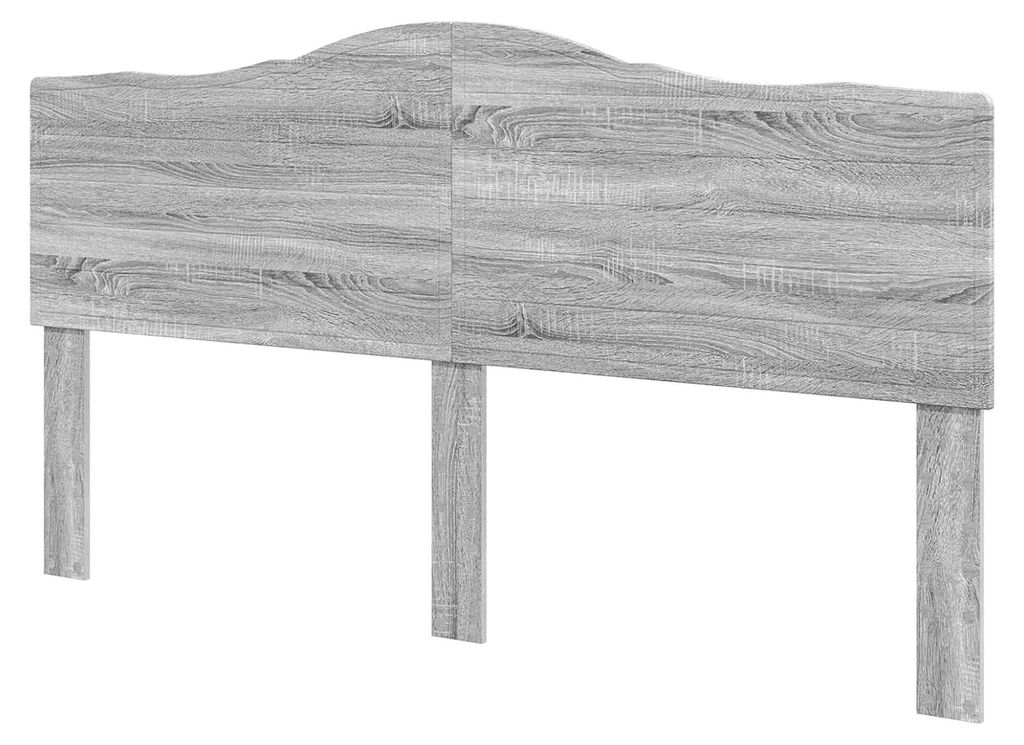 Kopfteil Graues Sonoma 180 cm aus Holzwerkstoff, Schlafzimmer, rechteckig, langlebig, minimalistisches Design, stilvolle Dekoration