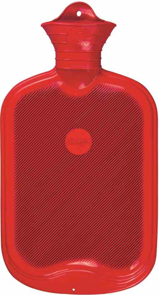 Bouteille d'eau chaude en caoutchouc double lamelle 2 l Image du produit 