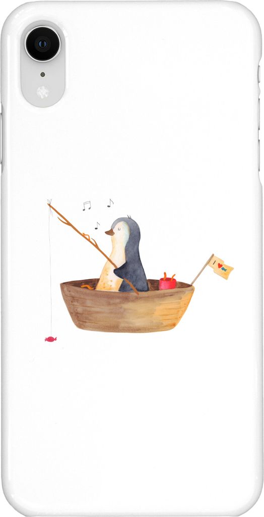 Mr. & Mrs. Panda Iphone XR Handyhülle Pinguin Angelboot - Weiß - Geschenk, Premium Kunststoff, Handy Case, Trennung, Scheidung, Motivation, Optim...