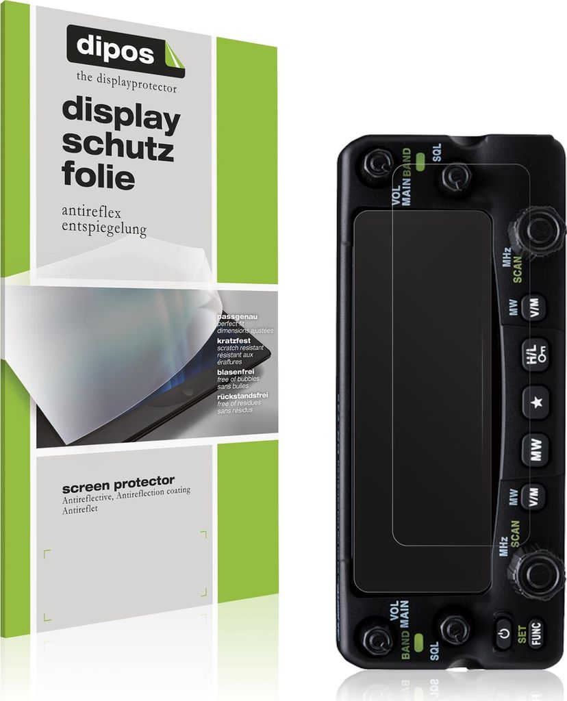 4x Schutzfolie für Alinco DR-735-E matt Displayschutzfolie Folie Display Schutz dipos