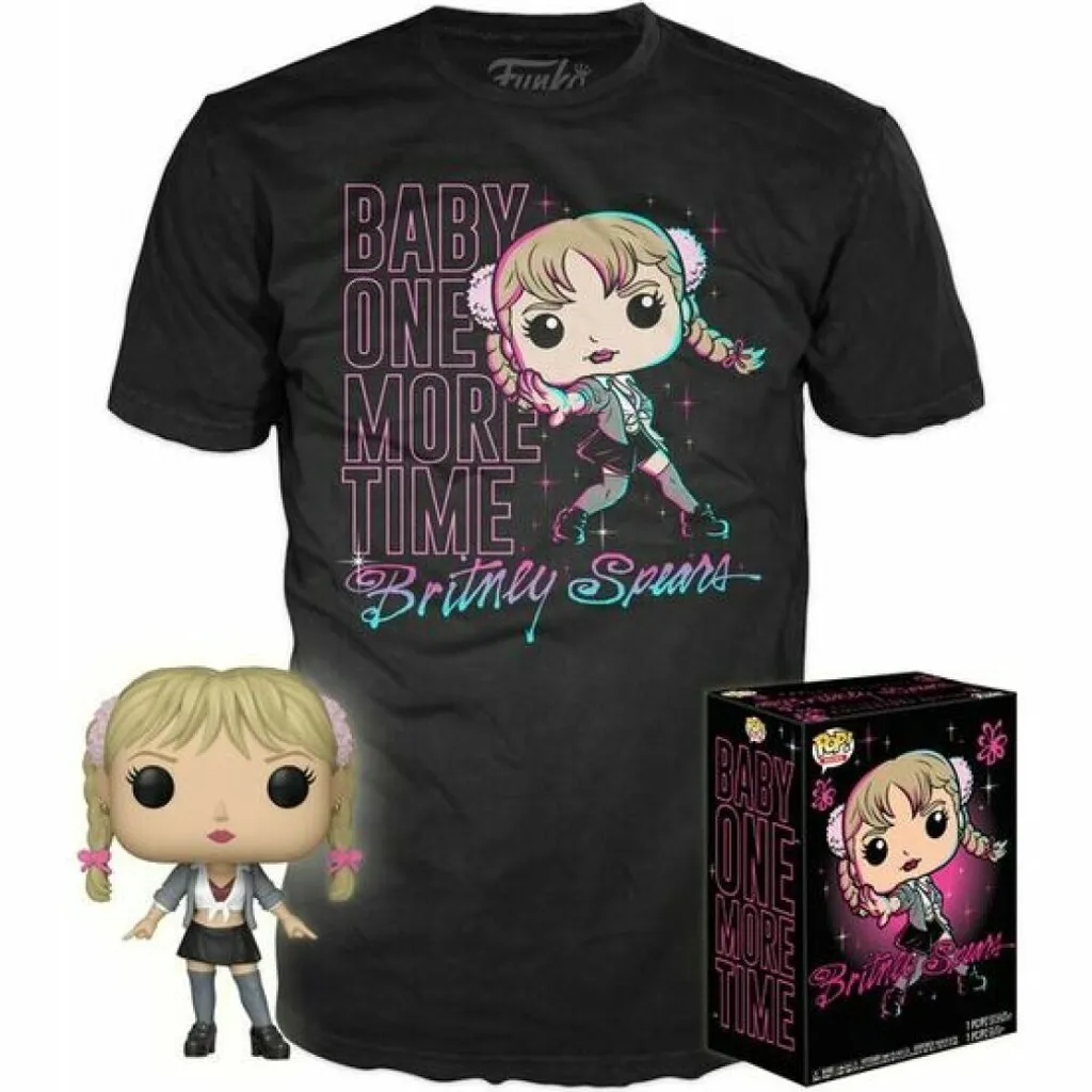 Cadeau Fan Britney Spears Funko Pop One More Time avec T-shirt Original