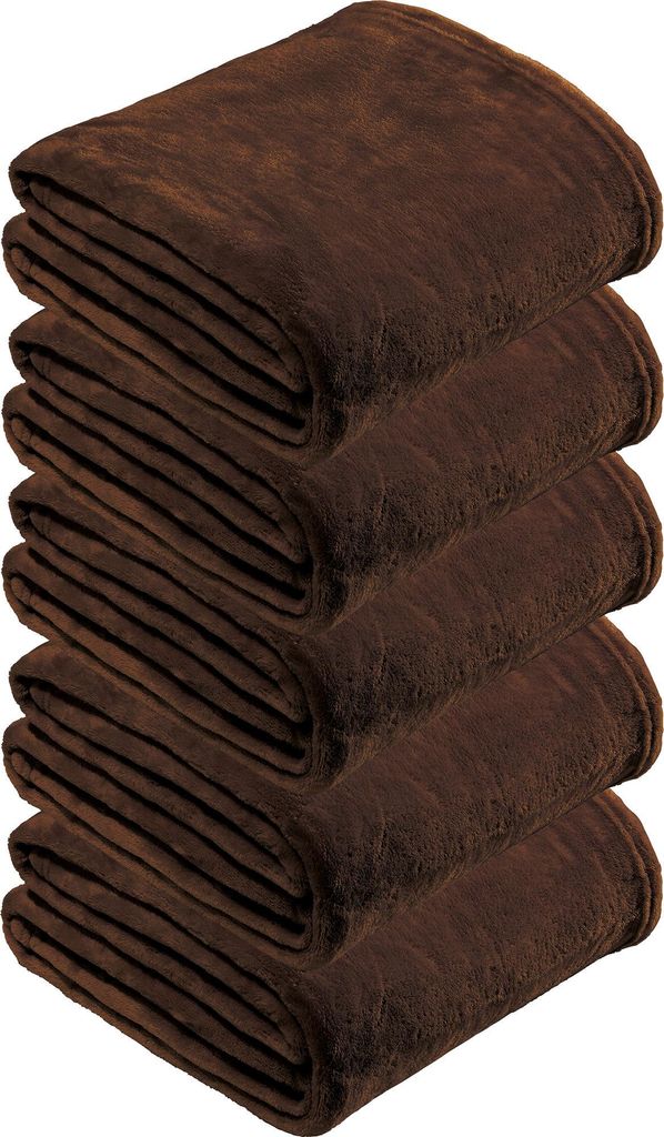 REDBEST Wohndecke 5er-Pack Amarillo" braun 150x200 cm"