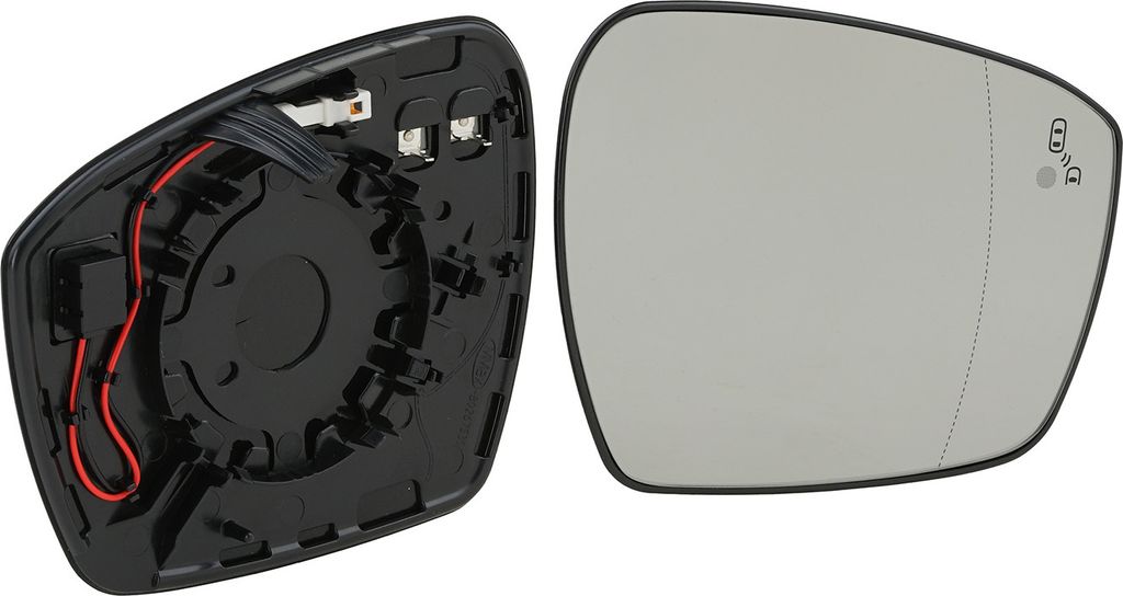Johns, Spiegelglas Außenspiegel Glas passend für Ford S-Max 15 01/15- Rechts