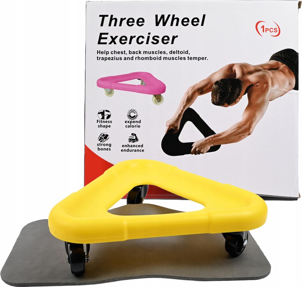 Bauchtrainer Roller Dreieck 3 Räder Ab Wheel Heimtrainer Produktbild 