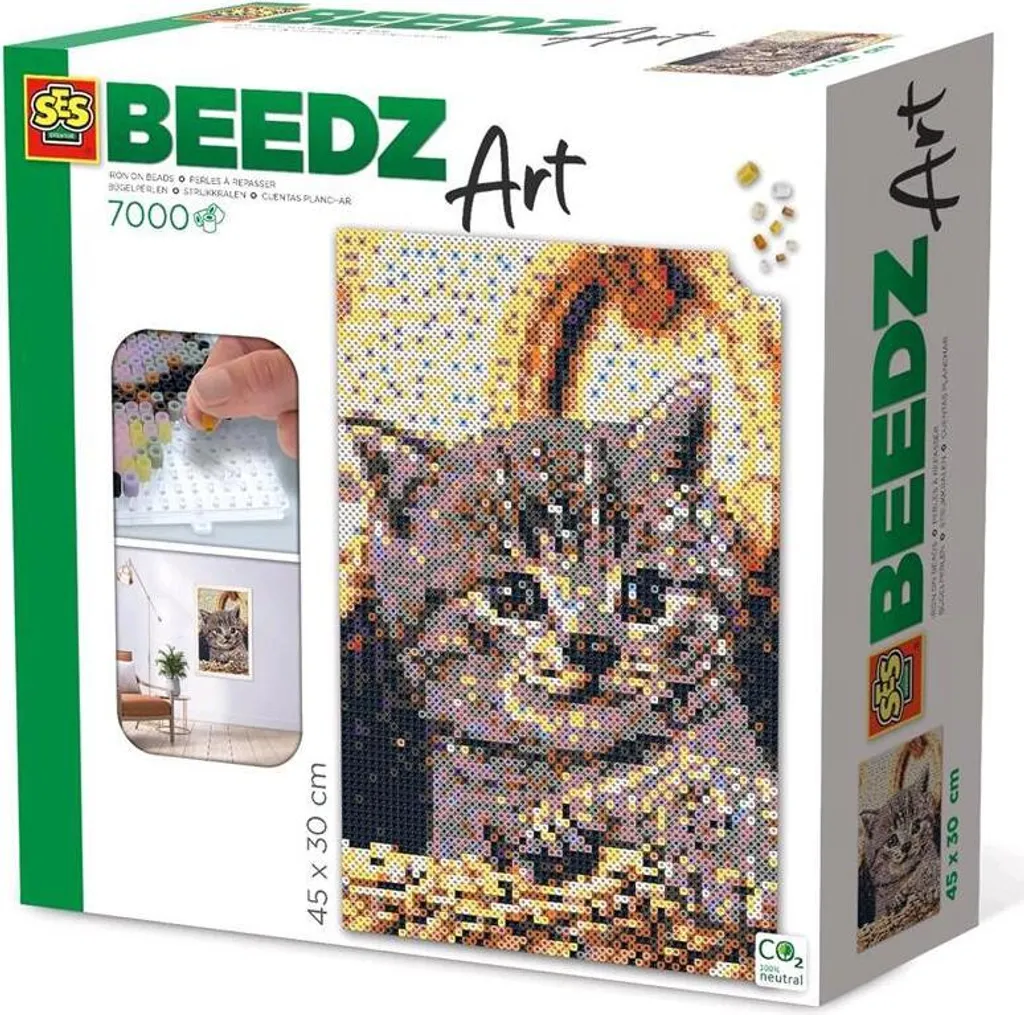 Perles à Repasser Chat Beedz SES Creative : Jeu Créatif Calme pour Enfant