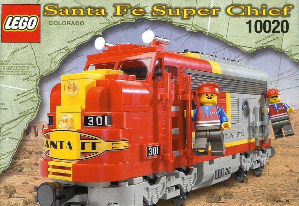 LEGO 10020 Santa Fe Super Chief Locomotive Produktbild 