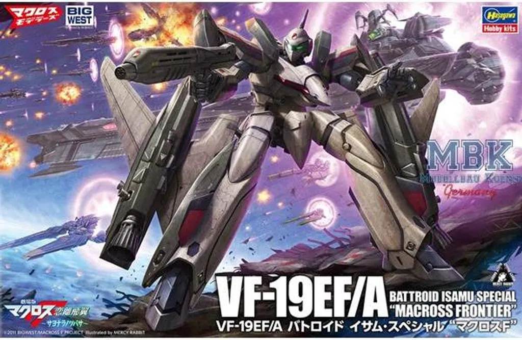 Figurine à monter Vf-19Ef/A Battroid Isamu Special pour Collection