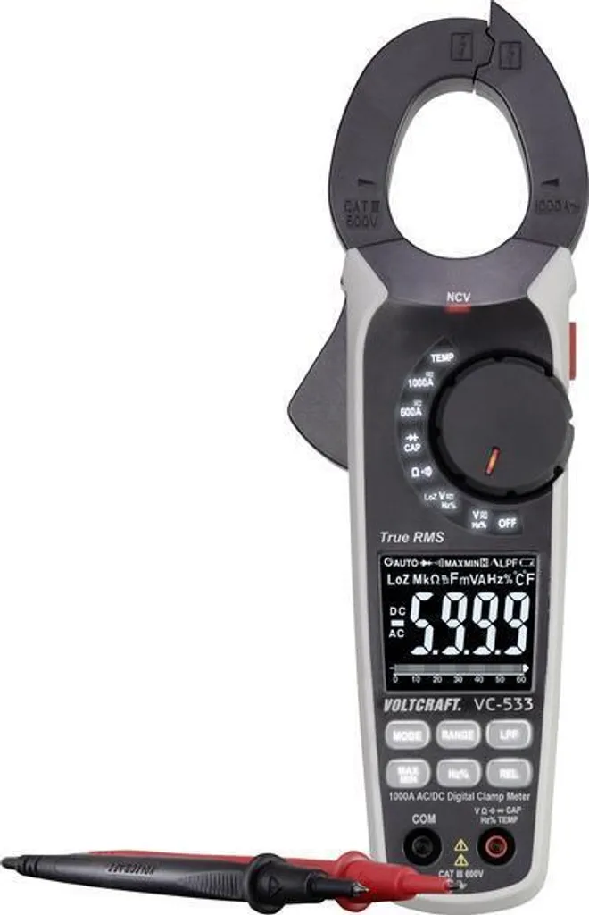 Pince de courant numérique VOLTCRAFT VC-533 pour maintenance industrielle ISO
