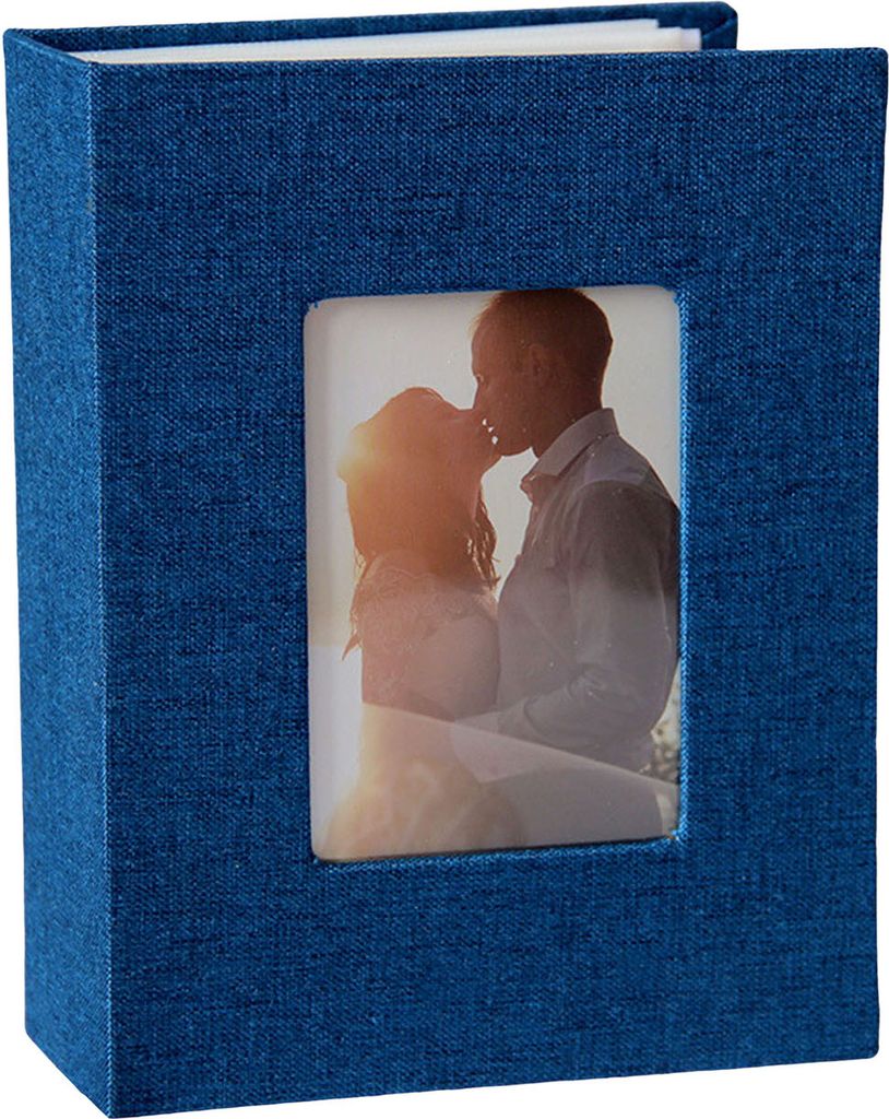 Einsteck-Fotoalbum, Leineneinband, 50 Seiten, 100 Taschen, 10,2 x 15,2 cm, für Hochzeiten, Reisen, Babypartys, Kinder, Familienjubiläen, Bildersa...