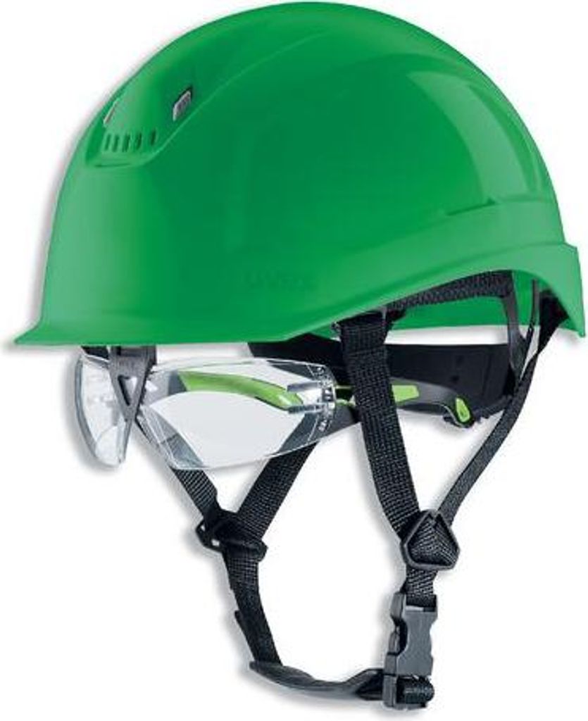 Schutzhelm uvex pheos S-KR IES 9772440 grün mit Lüftungen