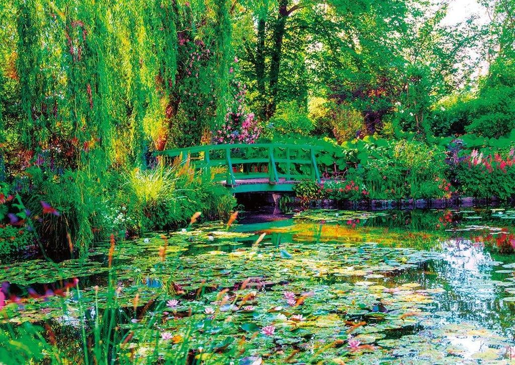 Nathan Puzzle Claude Monet Giardini di Giverny - puzzle da Immagine del prodotto 