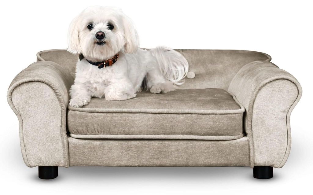 Mg Design Haustiersofa in Beige - stabiles Holzgestell, Produktbild 