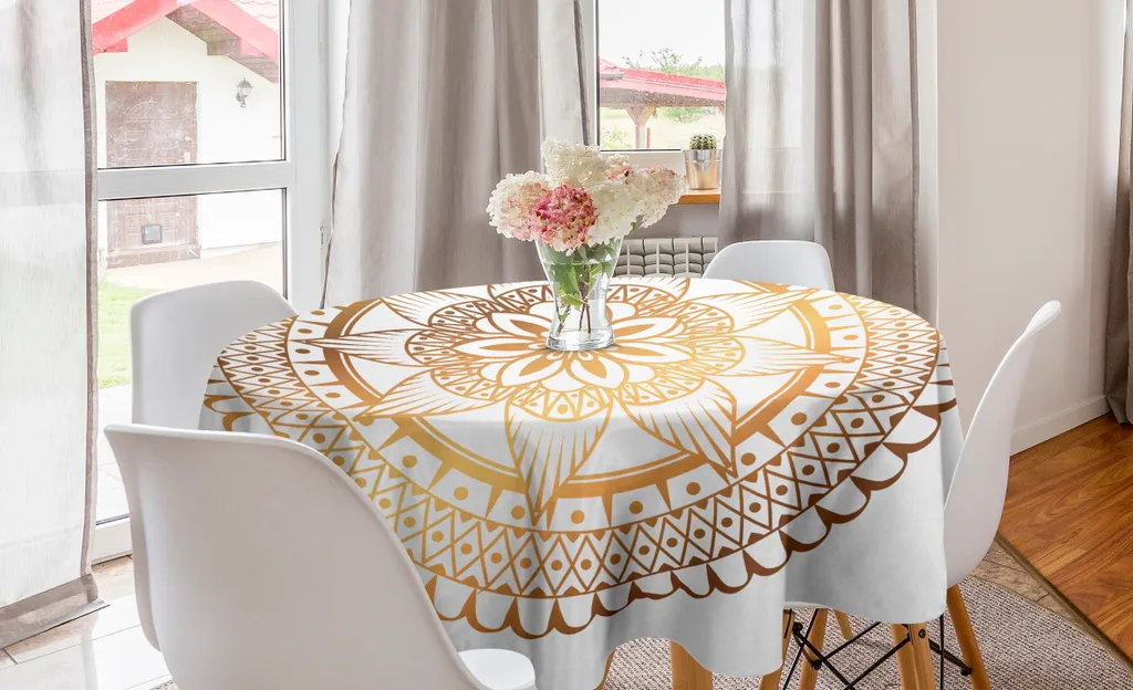 Tovaglia per Esterni Mandala 150cm - ABAKUHAUS Resistente UV