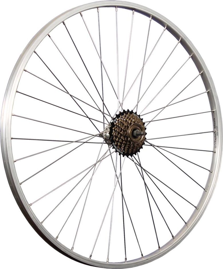 28 Zoll Fahrrad Hinterrad Aluminiumfelge mit 7 fach Shimano Produktbild 
