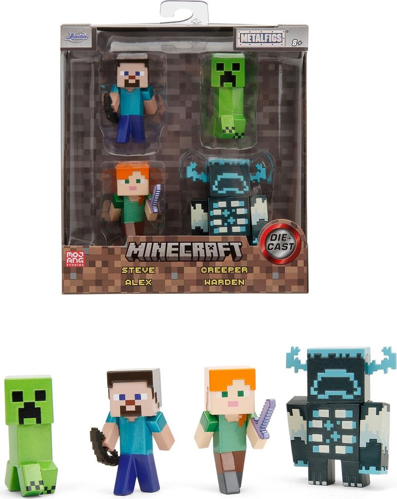 Jada Minecraft 4-Pack 2,5  Figures           253262001 Produktbild 1
