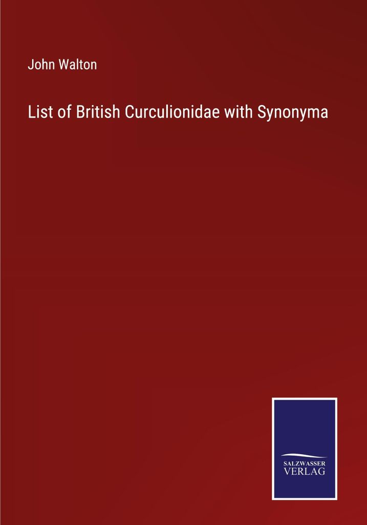 List of British Curculionidae with Synonyma
