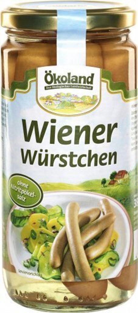 Saucisses viennoises ÖKOLAND qualité Delikatess 0% - 380g Image du produit 