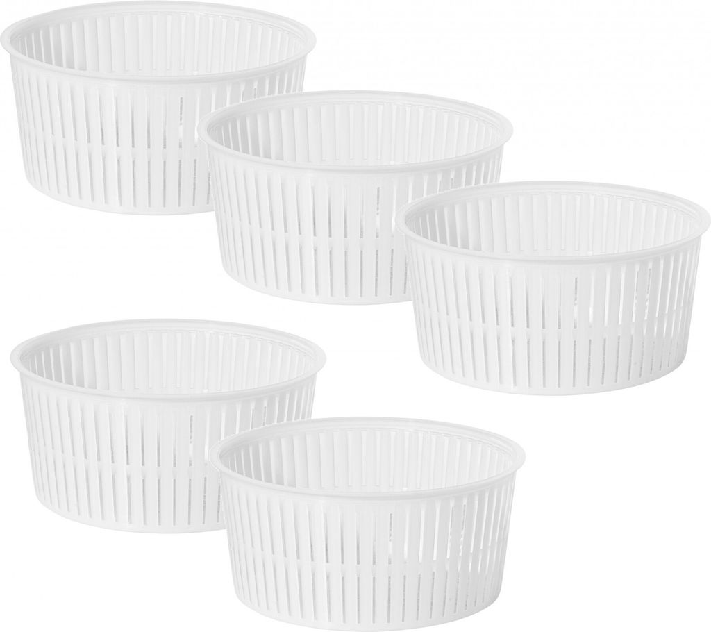 5 x Käseform 12.7x11cm h:6cm, Käse Form, Kaseform, Kase Form, Käse Formen, Käseformen