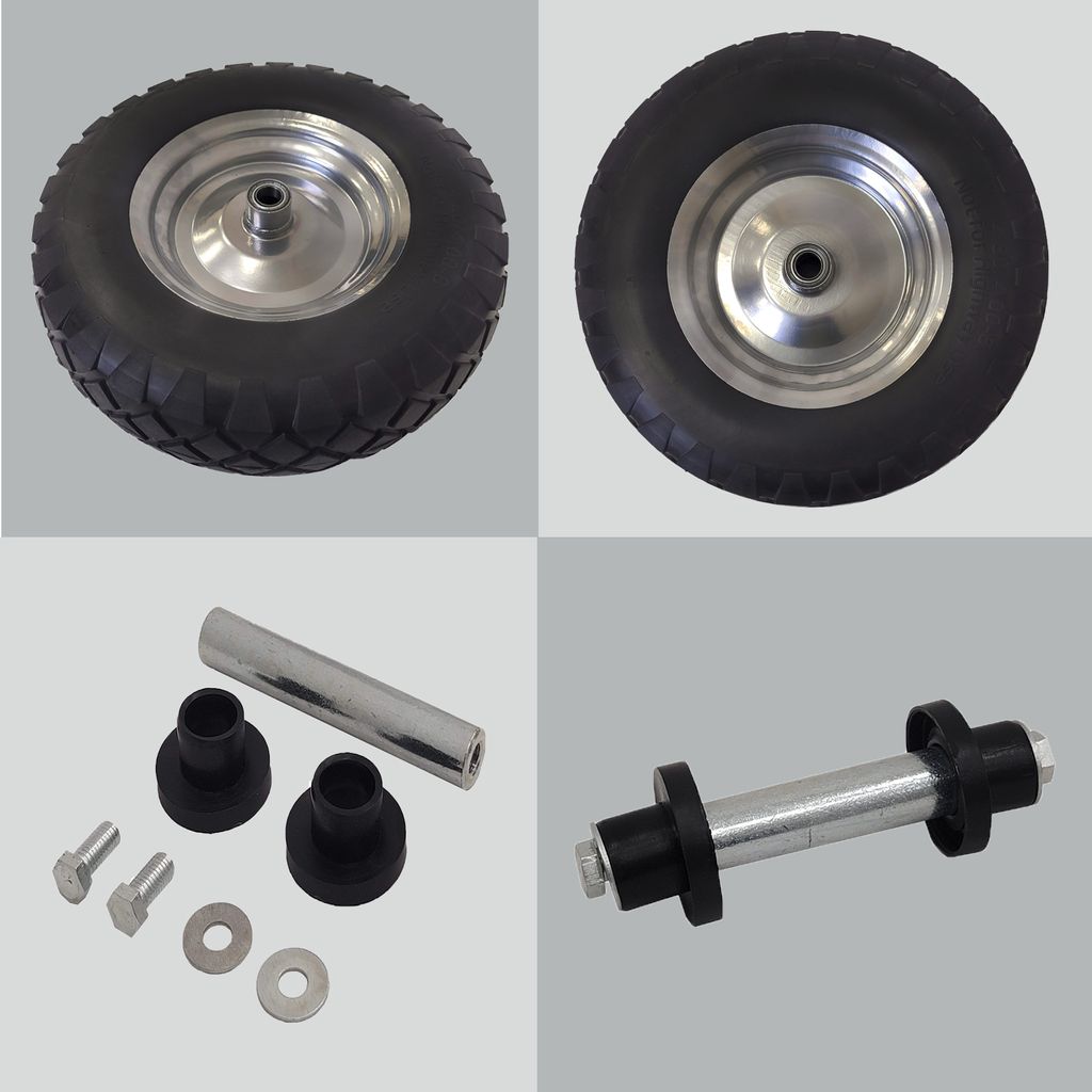 2x Schubkarrenrad pannensicher Vollgummi 4.80/4.00-8 Produktbild 7