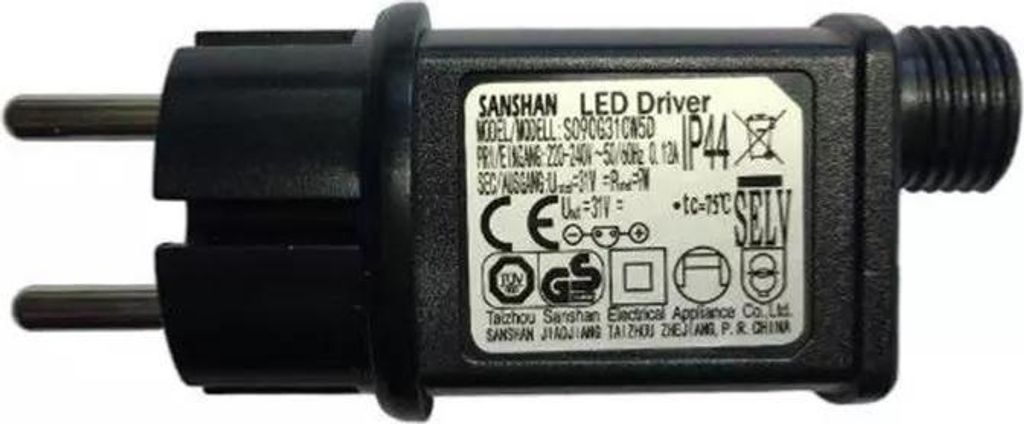 Transformator LED-Lichterkette 31V 9W IP44 Multifunktional