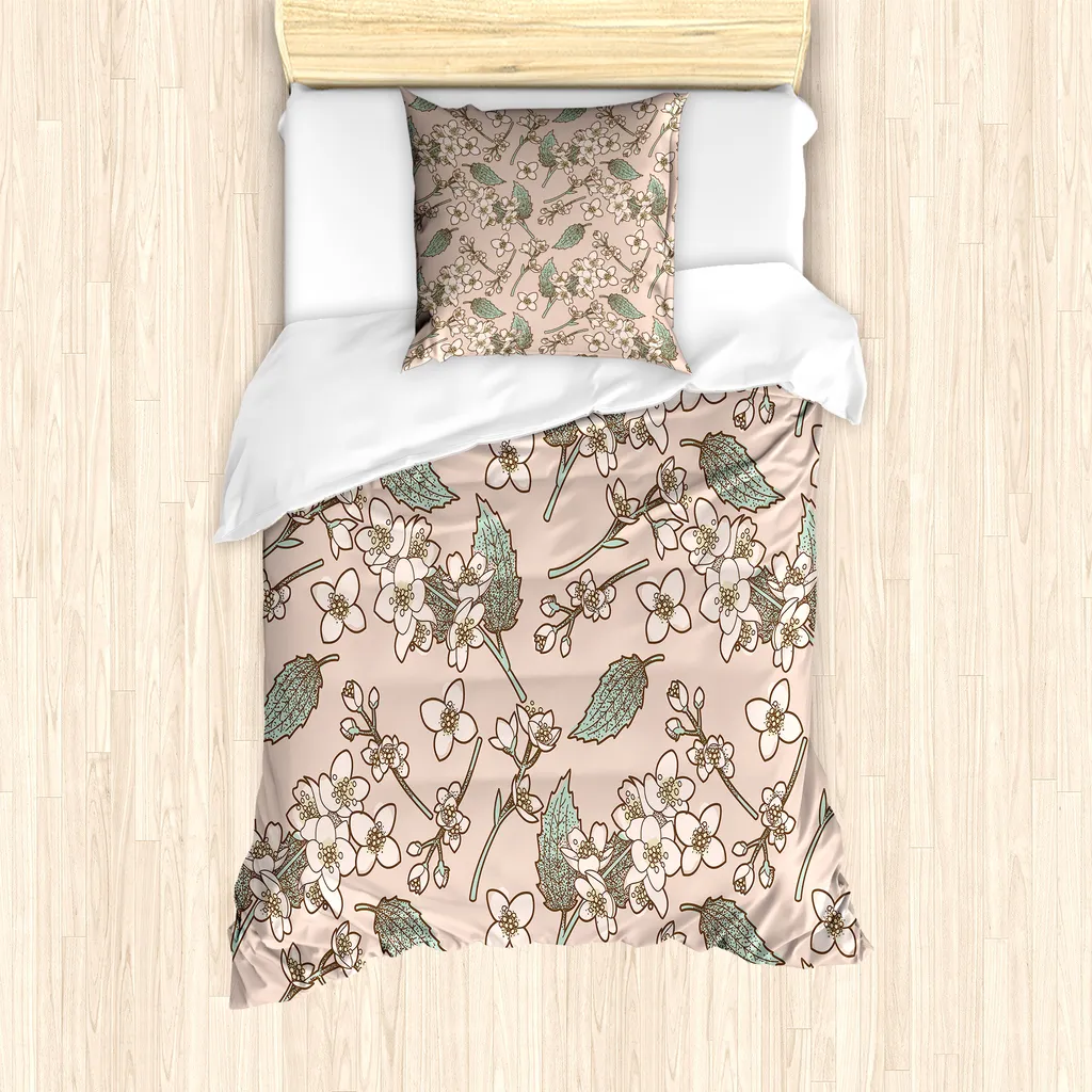 Housse de couette anti-acariens Jasmin 135x200 cm pour allergiques