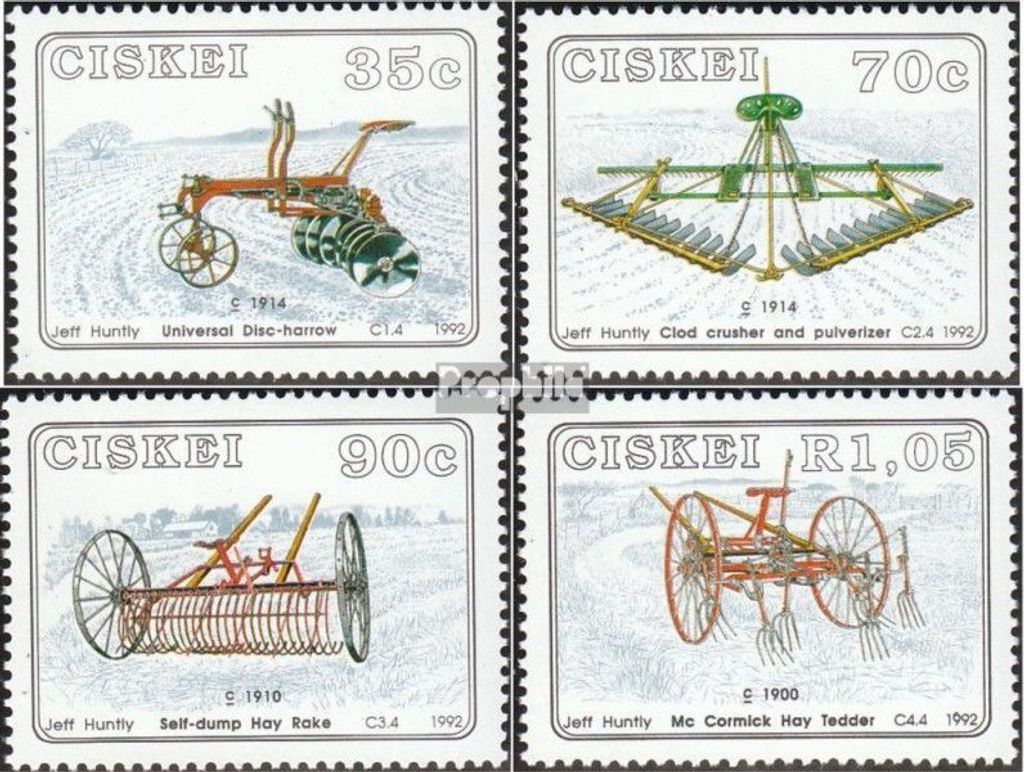 Briefmarken Südafrika - Ciskei 1992 Mi 220-223 (kompl.Ausg.) postfrisch Landwirtschaftliche Geräte