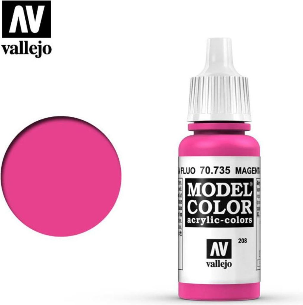 Vallejo 70.735, Magenta, Matte Oberfläche, Magenta, Produktbild 