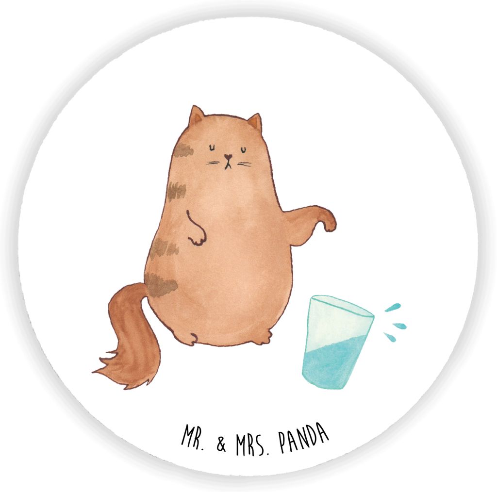 Mr. & Mrs. Panda magnet Katze Wasserglas - Weiß - Geschenk, Produktbild 