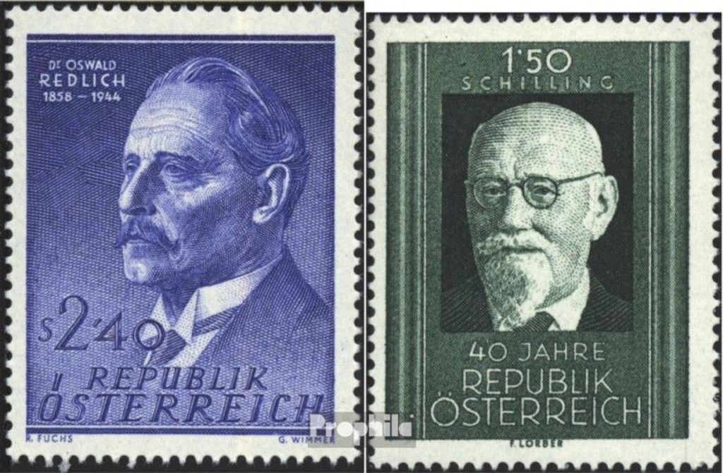 Briefmarken Österreich 1958 Mi 1056,1057 (kompl.Ausg.) postfrisch Sondermarken