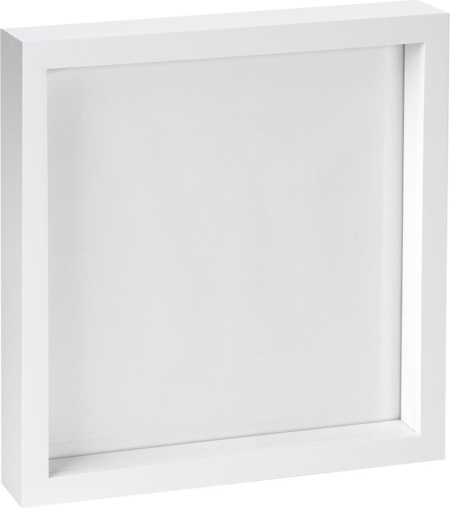 Weiß 10 "x 10" 3D Box Fotorahmen - stehende hängende handkraft schattenbild display - von nicola frühling