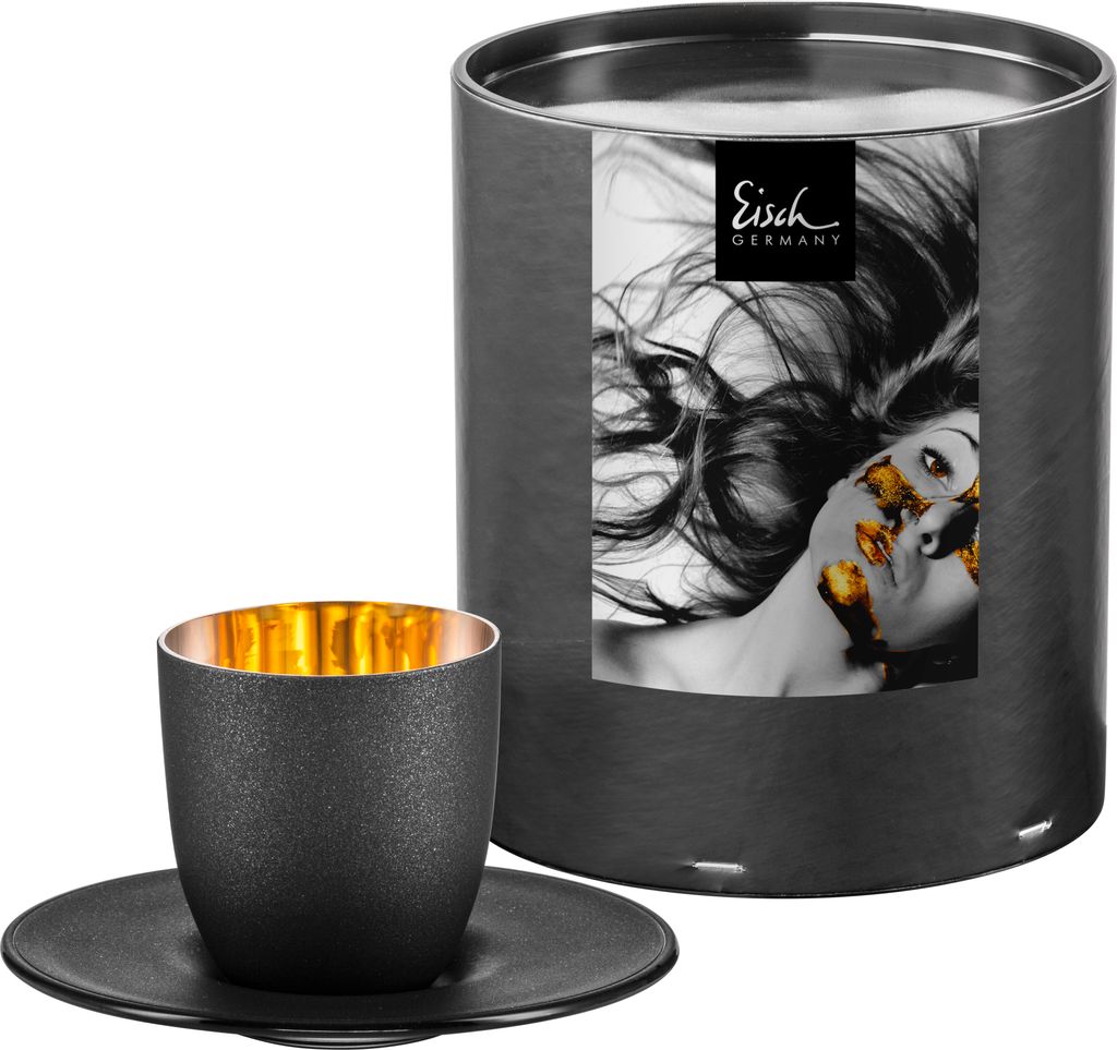 EISCH Espressoglas 109/6 mit Untersetzer i.Geschenkröhre Immagine del prodotto 