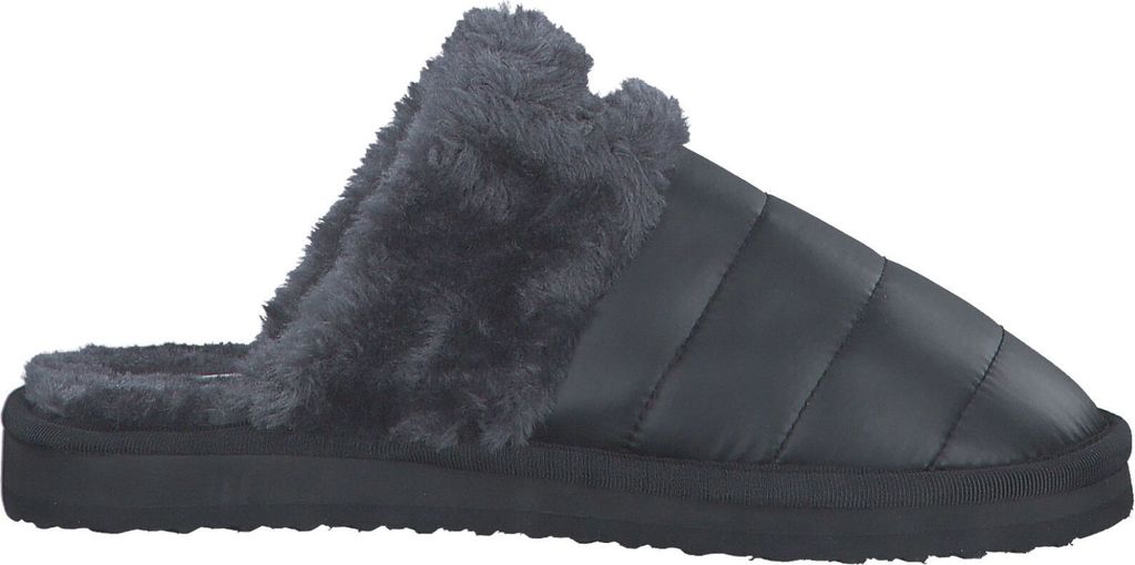 s.Oliver Damen Pantoffel Hausschuh Warmfutter 5-27102-39, Größe:41 EU, Farbe:Schwarz